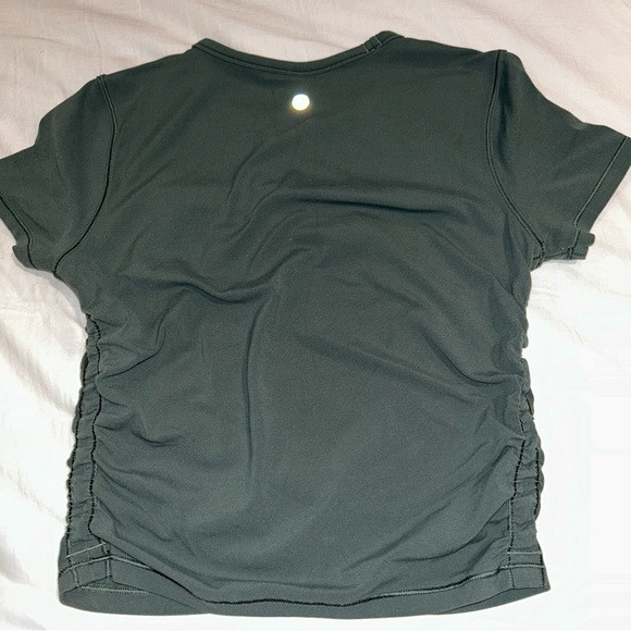 Lululemon All It Takes Short-Sleeve Shirt Nulu Dark Forest Sz 4 - Picture 5 of 5